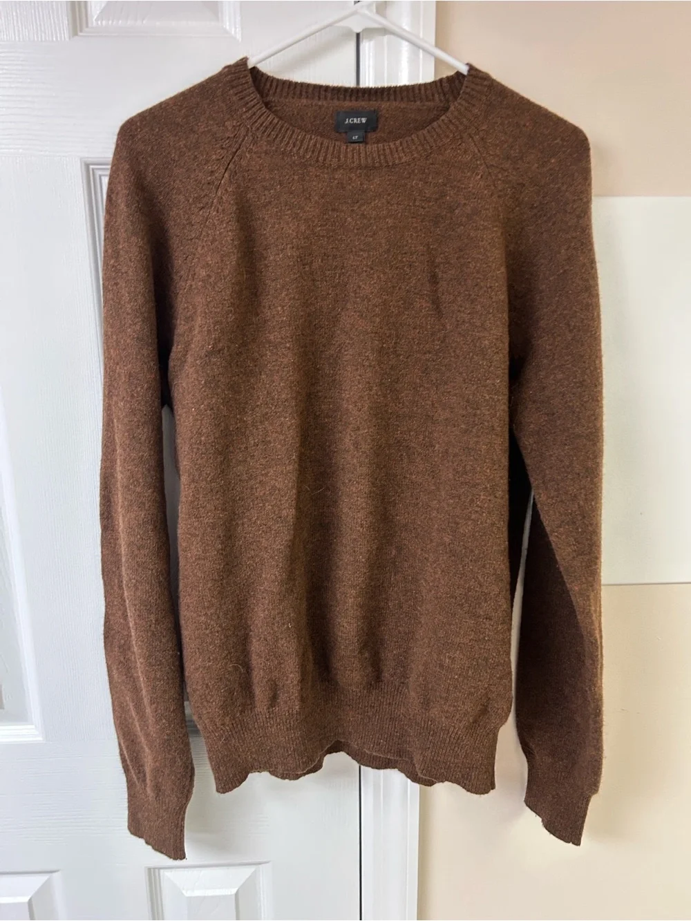 J.Crew Crew Neck Sweated 100% Lambs Wool Large Tall